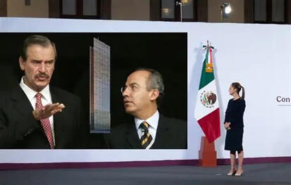 Sheinbaum se burla de Fox y Calderón: “Jóvenes prominentes”, dice
