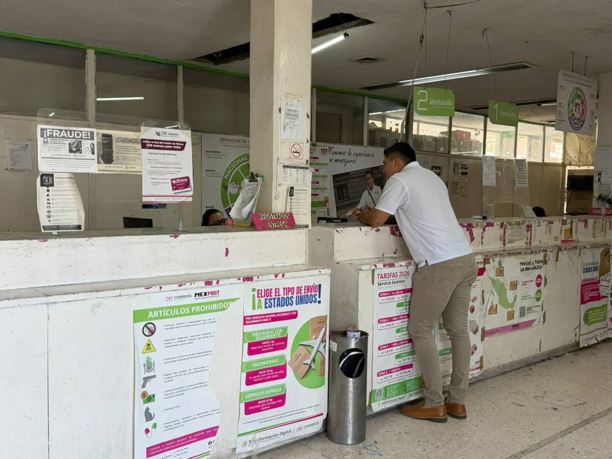 Paquetería concentra hasta 90% de los envíos en Correos de Monclova