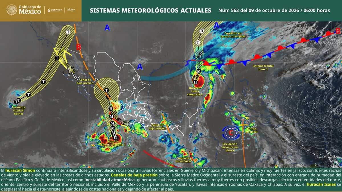 Pronostican chubascos, descargas eléctricas y rachas de viento en Coahuila