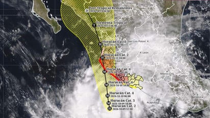 El huracán Simón, categoría 4, se aproxima a las costas del Pacífico central con lluvias extraordinarias, vientos extremos y oleaje de hasta 10 metros.