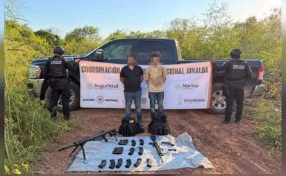 Detienen a dos jóvenes armados en Mocorito, Sinaloa