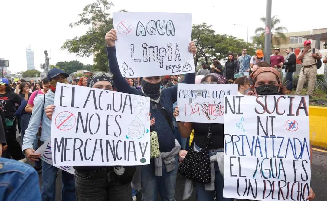 Gobierno de Jalisco reporta 39 detenidos tras marcha por agua