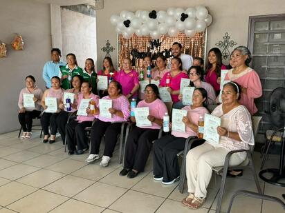 Las participantes recibieron sus certificados tras concluir el curso coordinado por el Instituto de Capacitación para el Trabajo del Estado de Coahuila