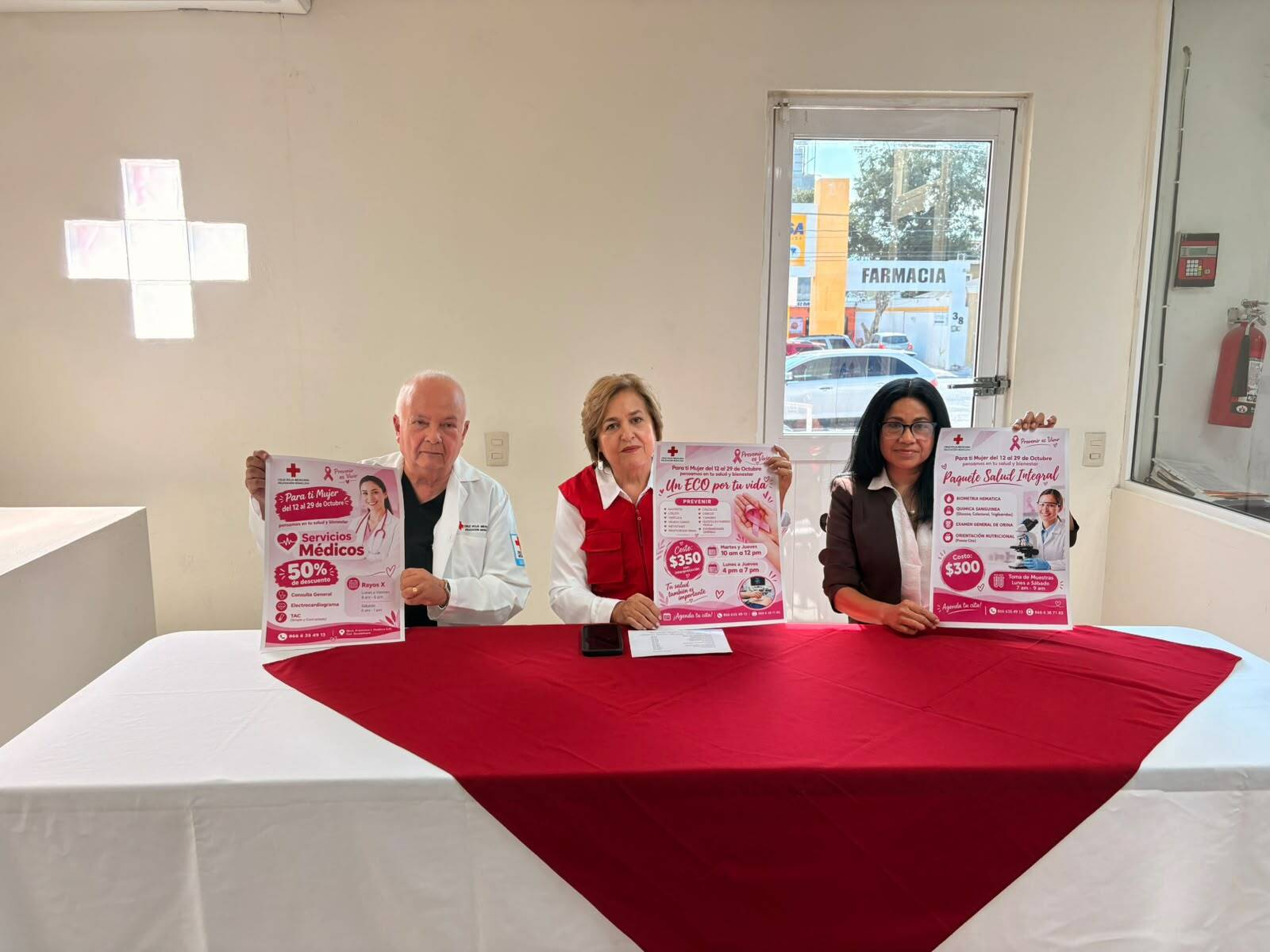 Cruz Roja de Monclova ofrece estudios a bajo costo por el Mes Rosa