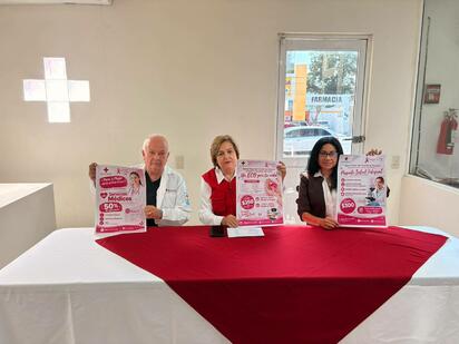 La campaña busca impulsar la detección oportuna del cáncer mediante estudios médicos accesibles para mujeres y hombres.  La Cruz Roja de Monclova puso