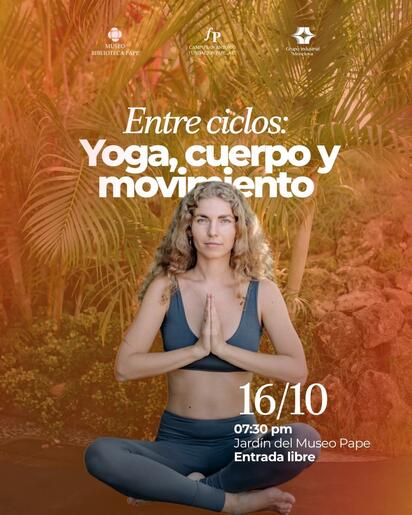 Museo Pape invita a sesión de yoga en su jardín este viernes 16 de octubre