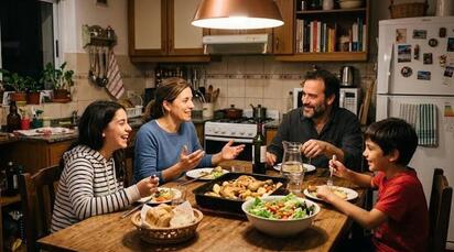 Comer en familia favorece hábitos saludables en niños