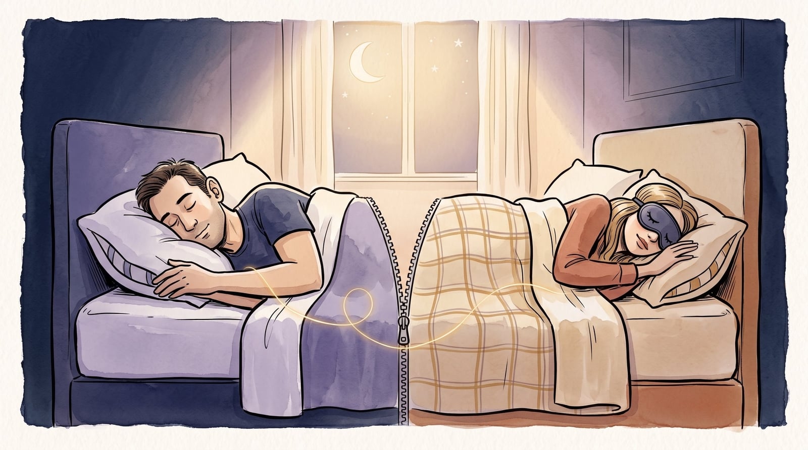 Dormir separados podría mejorar el descanso en pareja