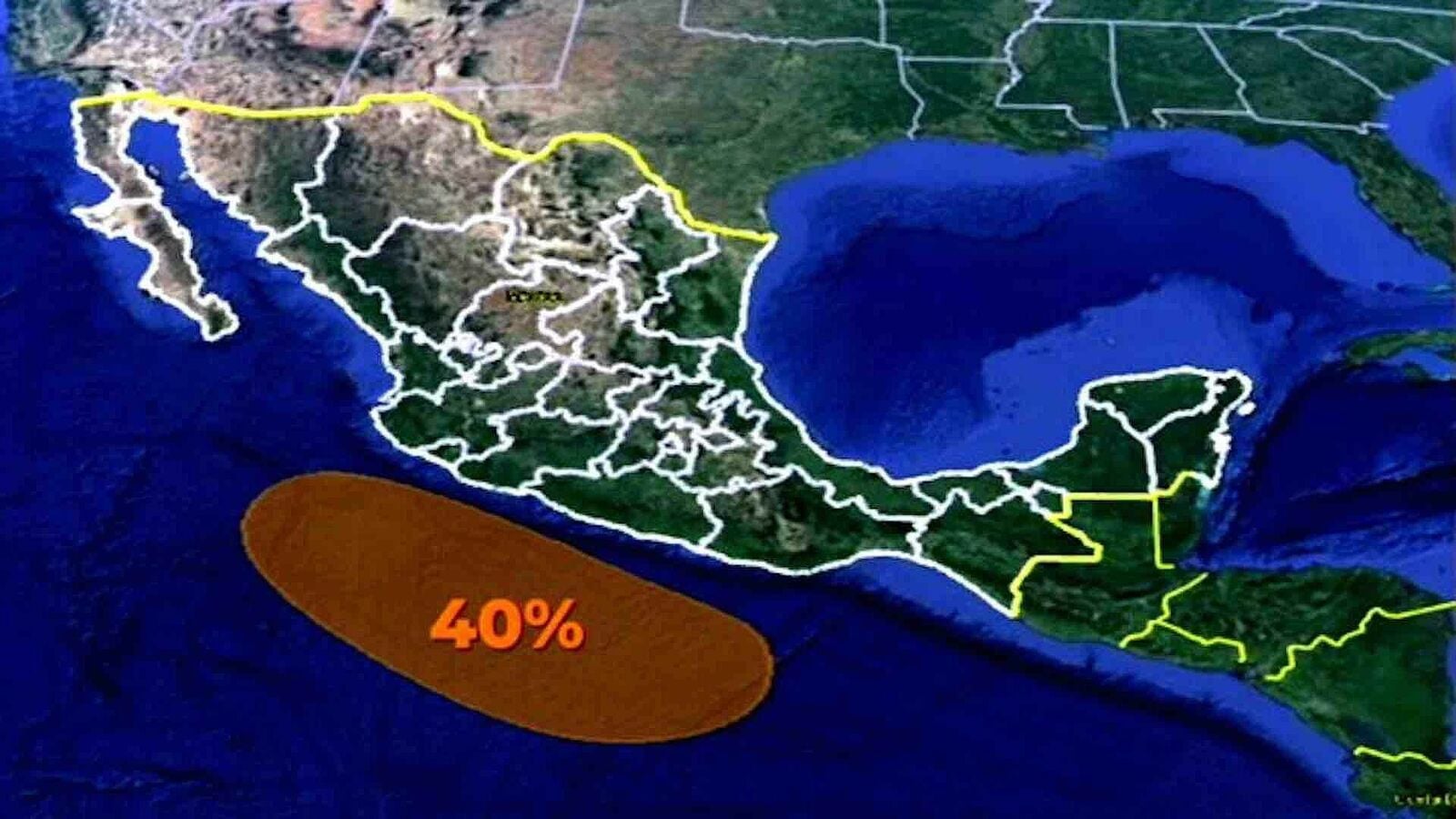 SMN vigila zona de baja presión en el Pacífico con potencial ciclónico