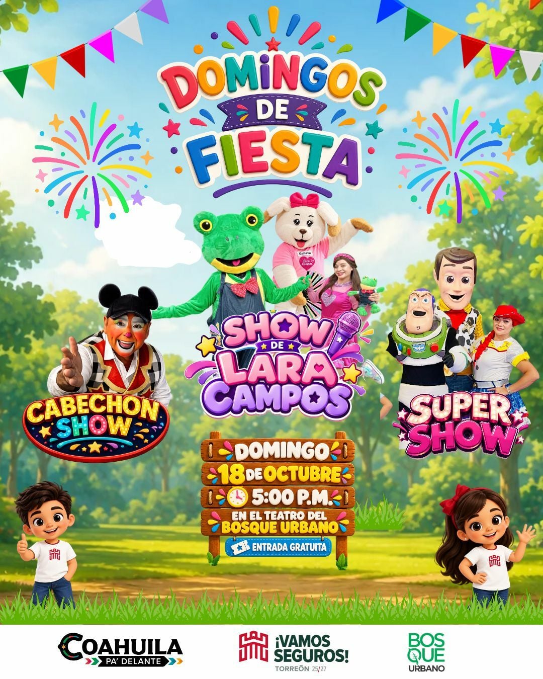 Invitan a participar en el Domingo de Fiesta del Bosque Urbano en Torreón