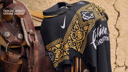 Chivas presenta su tercer uniforme inspirado en la charrería
