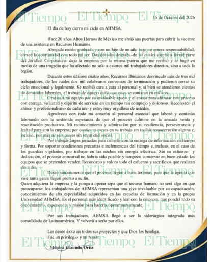 La directora se retira después de 20 años y revela el impacto de cuatro años de desvinculaciones laborales desde el cierre de la empresa y reconoce