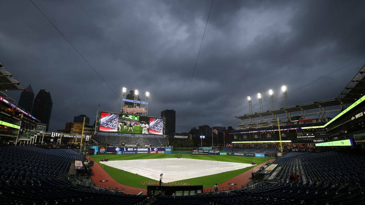 Guardians vs. Rays: Juego 4 se jugará el sábado por mal clima