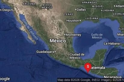 Un movimiento telúrico fue reportado este sábado en la región fronteriza de Chiapas, luego de que autoridades sismológicas ubicaran su epicentro