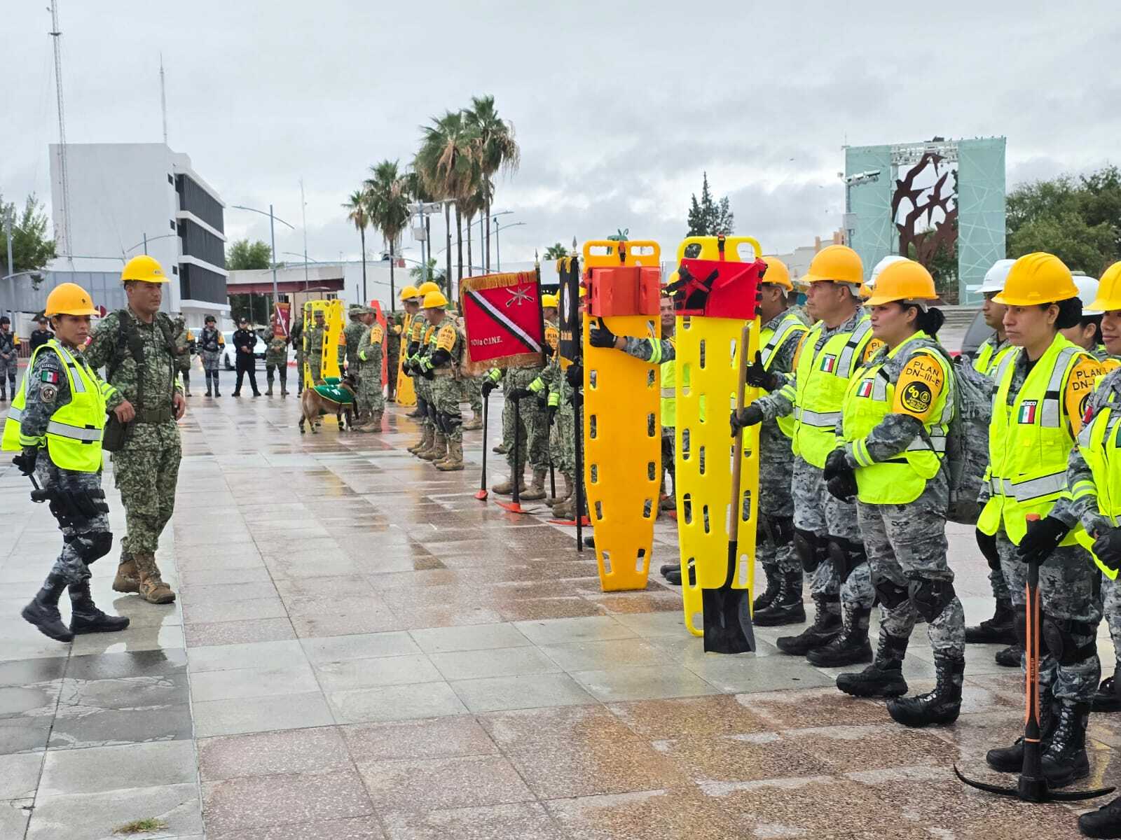 Lluvia obliga a cancelar ceremonia del Plan DN-III-E en Piedras Negras