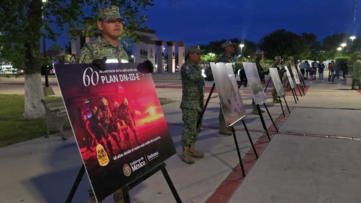 Ejército Mexicano acerca a las familias su labor de rescate con exposición fotográfica en Piedras Negras