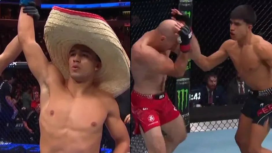 Cristian 'Púas' Pérez noqueó en 27 segundos en su debut en UFC