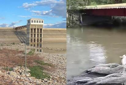 Cauce del río supera 10 pulgadas y llega a Puente Quebrado; presa sigue crítica