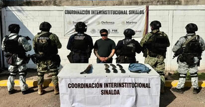 Caen 'El Talibán' y miembros del Cártel del Pacífico en Sinaloa