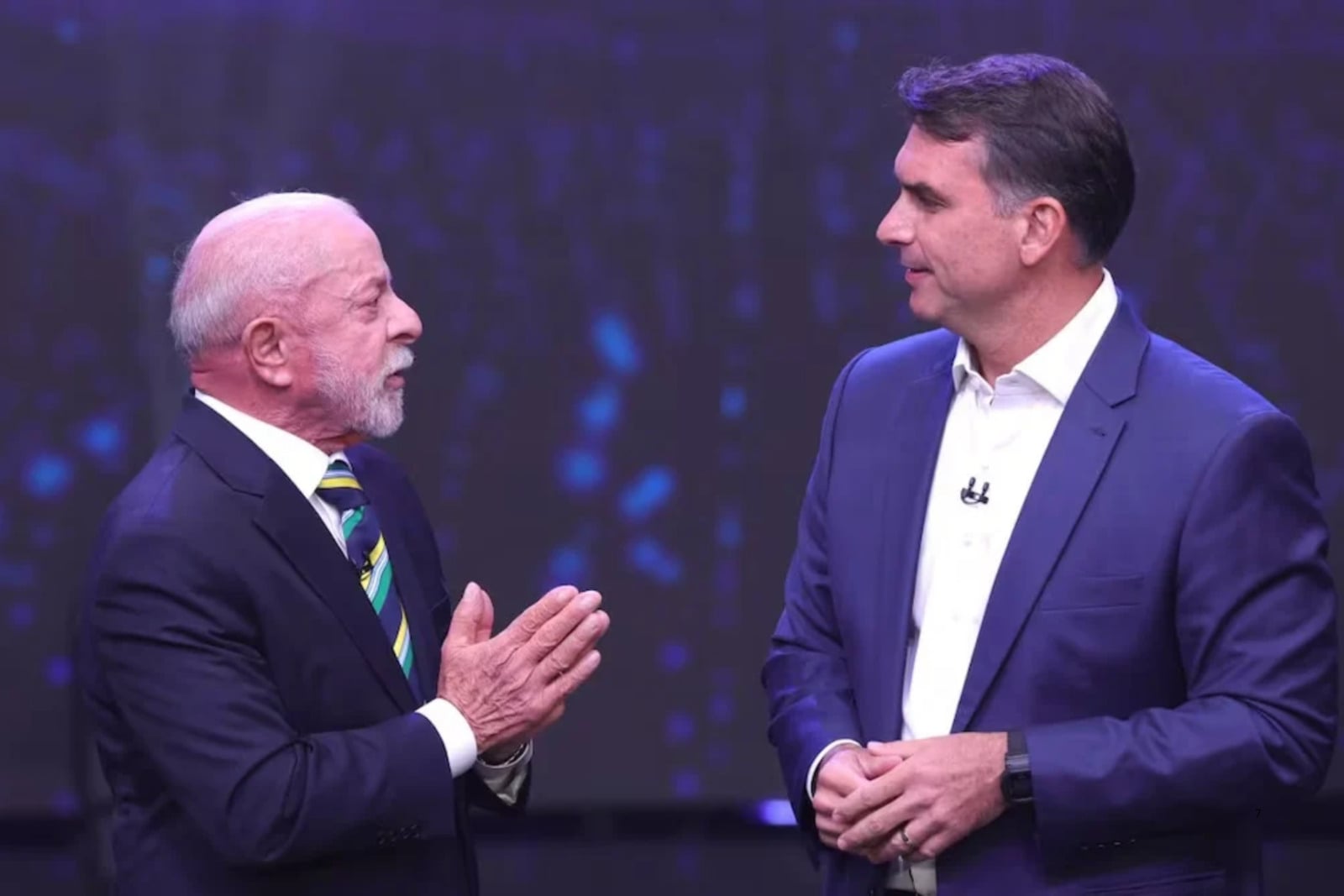 Lula y Flávio Bolsonaro chocan por corrupción e inseguridad en debate presidencial