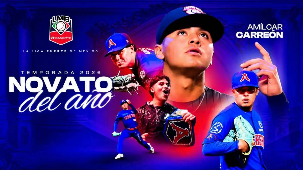 Amílcar Carreón conquista como el Novato del Año de la LMB