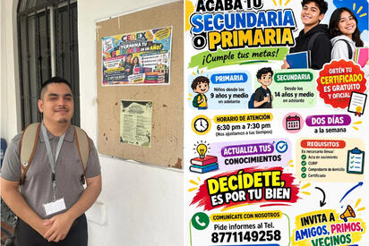 Jóvenes, adultos y personas mayores podrán concluir su educación básica mediante clases gratuitas y obtener certificación oficial avalada por la SEP.