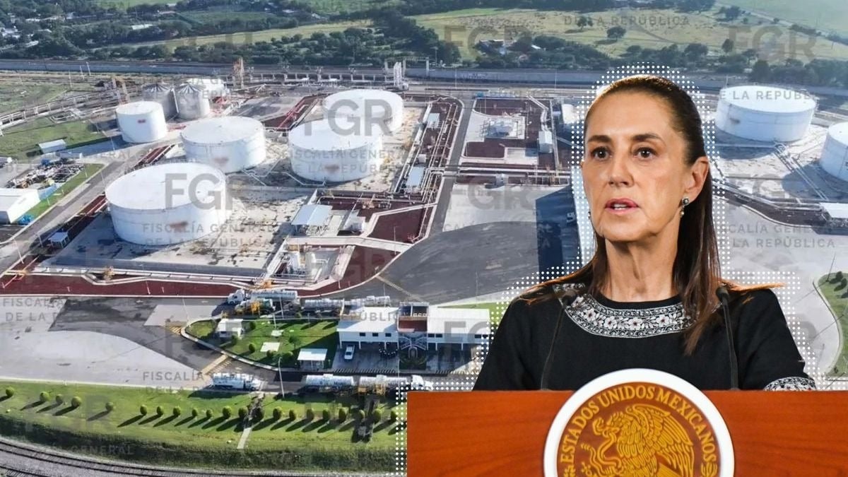 Terminal con 59 millones de litros de combustible tenía permisos, dice Sheinbaum