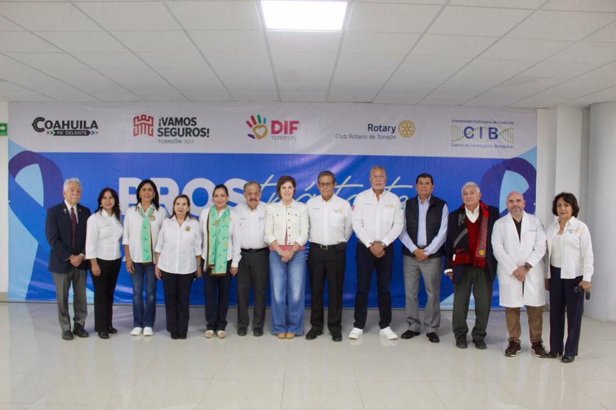 DIF Torreón y Club Rotario realizan segunda campaña “PROS-Trátate” contra el cáncer de próstata