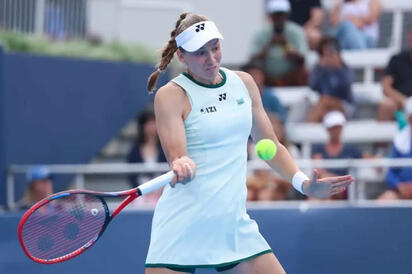    Elena Rybakina avanzó a cuartos de final del WTA de Ningbo luego de que Polina Kudermetova abandonara el duelo en el primer set, con el marcador 5-0 a favor
