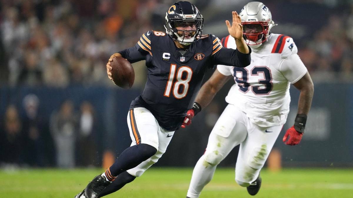 Caleb Williams lidera el triunfo de Bears sobre Patriots 30-24