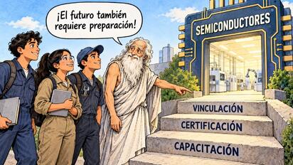 Cronos - Caricatura editorial... Escalones hacia el futuro