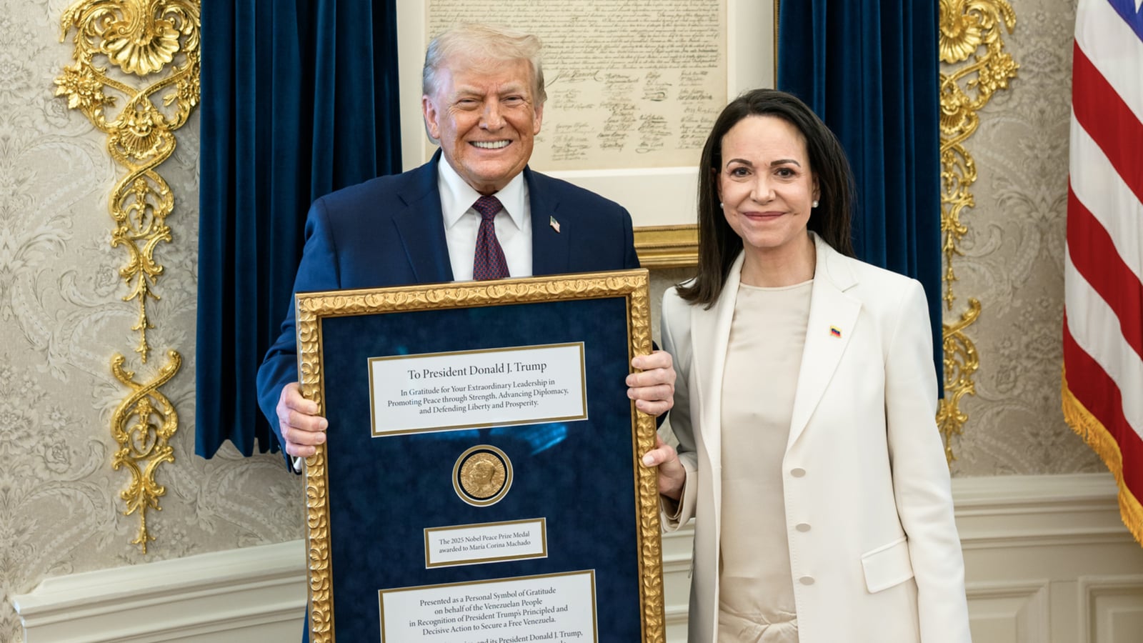 Trump reacciona al regreso de María Corina Machado a Venezuela