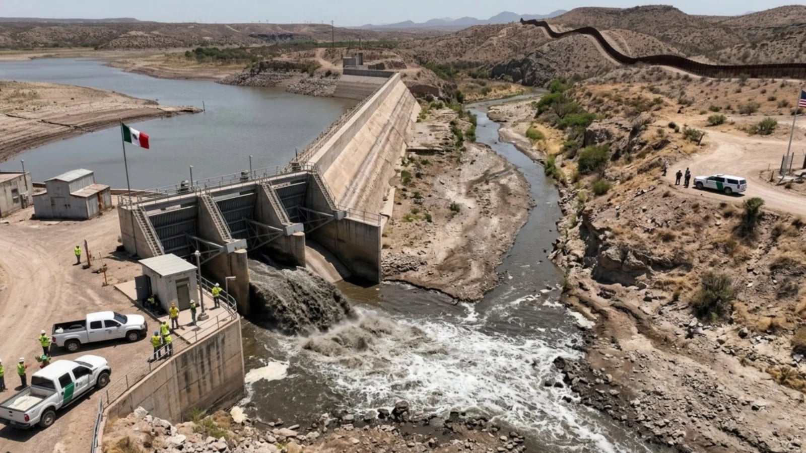 México cumple entrega anual de agua del Río Bravo en sequía