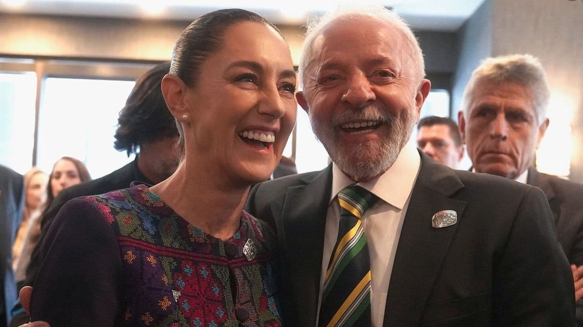 Claudia Sheinbaum celebra la victoria electoral de Lula da Silva
