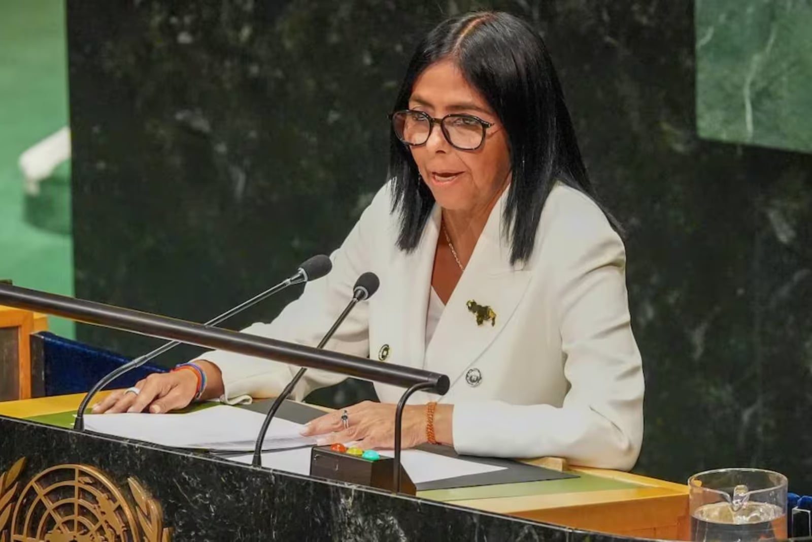 Delcy Rodríguez promete alivio ante la crisis eléctrica en Venezuela