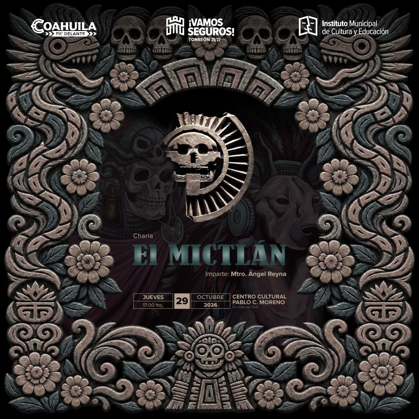 Presentarán la leyenda del Mictlán en el Centro Cultural Pablo C. Moreno