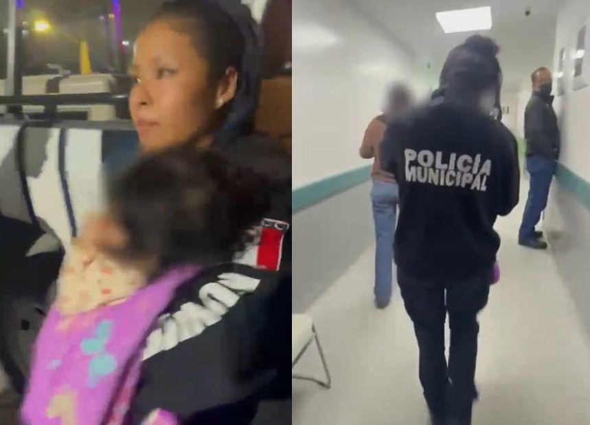 Policías reaniman a bebé de seis meses durante traslado de emergencia en Saltillo