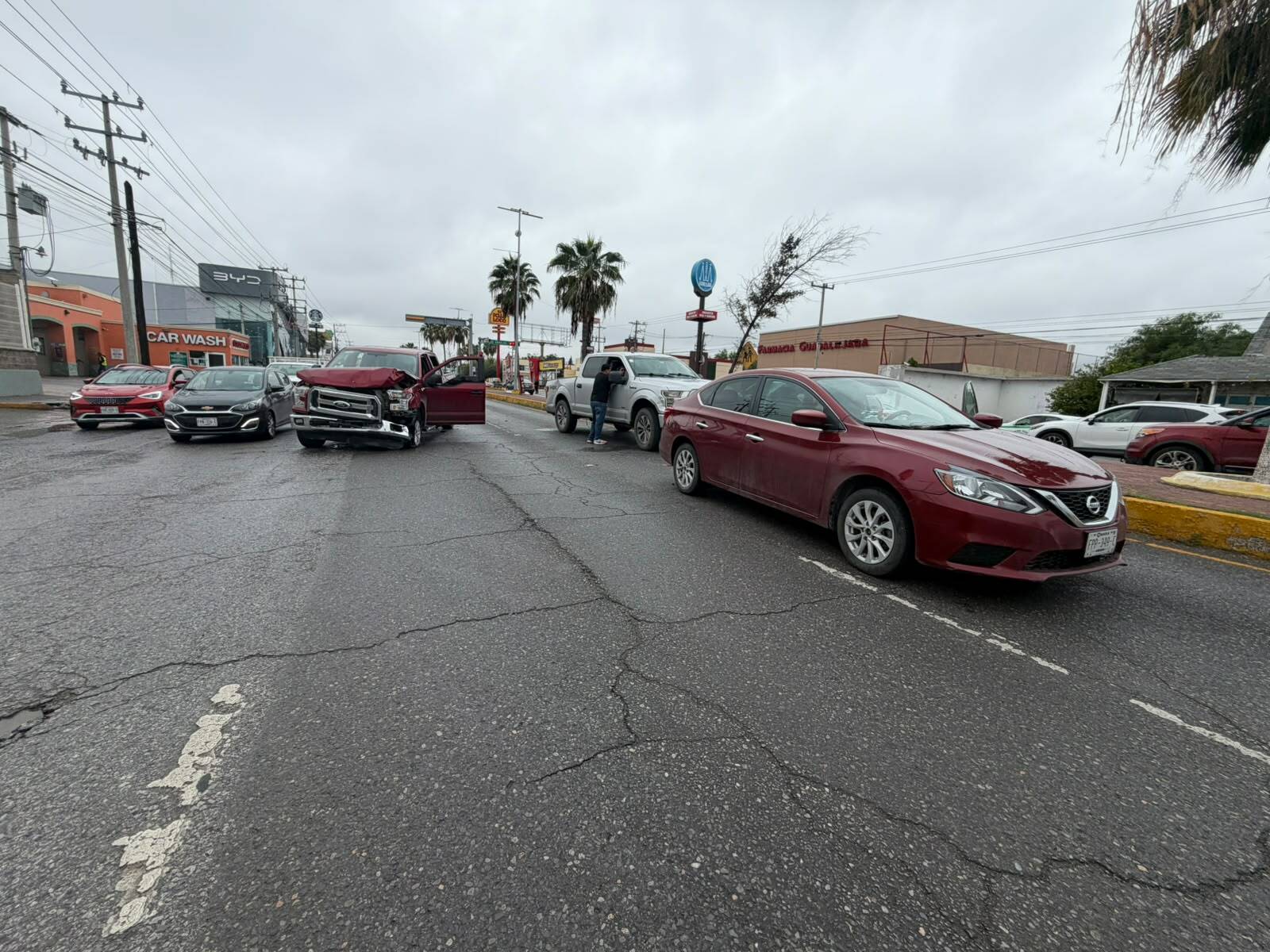 Provoca conductor choque múltiple en el Pape de Monclova