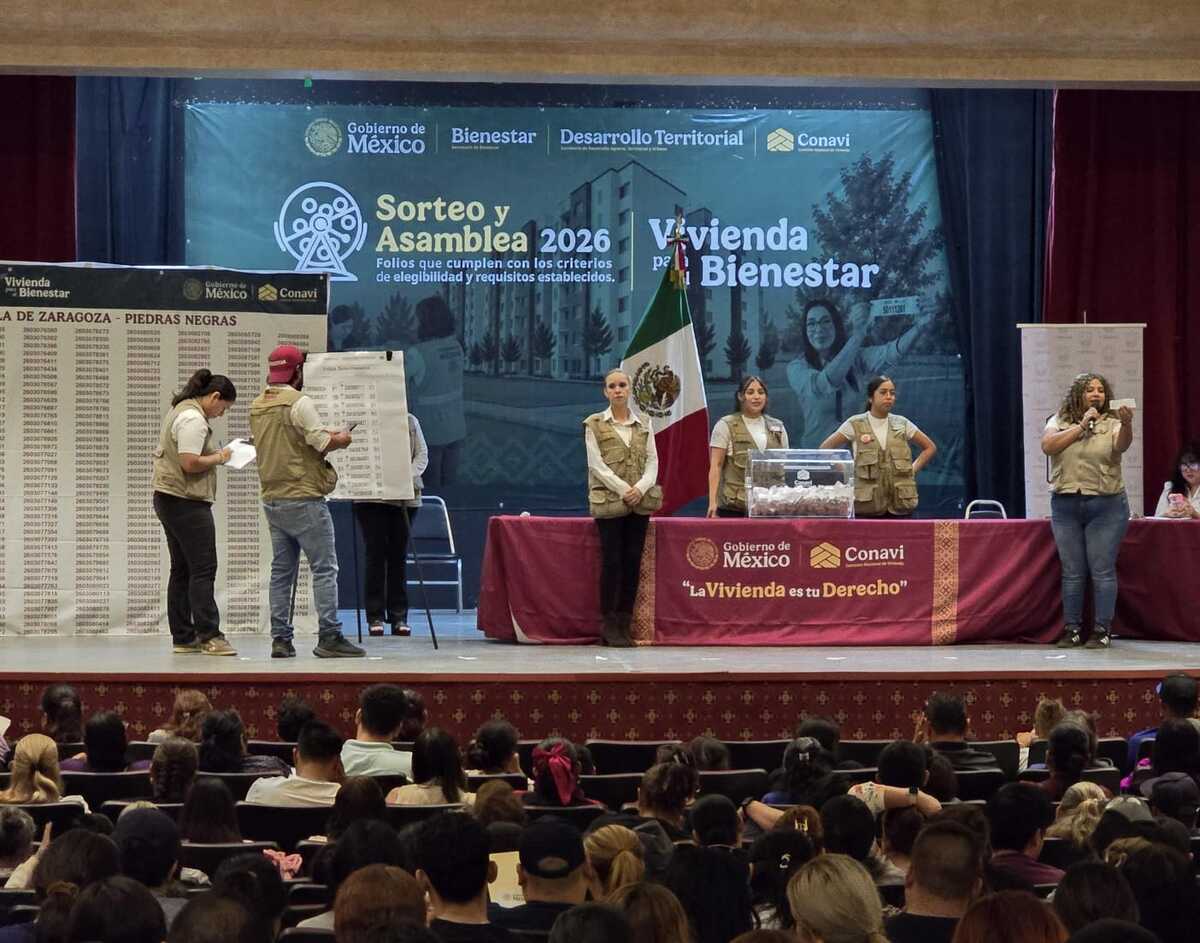 Piedras Negras, primer municipio fronterizo en realizar sorteo de Vivienda para el Bienestar