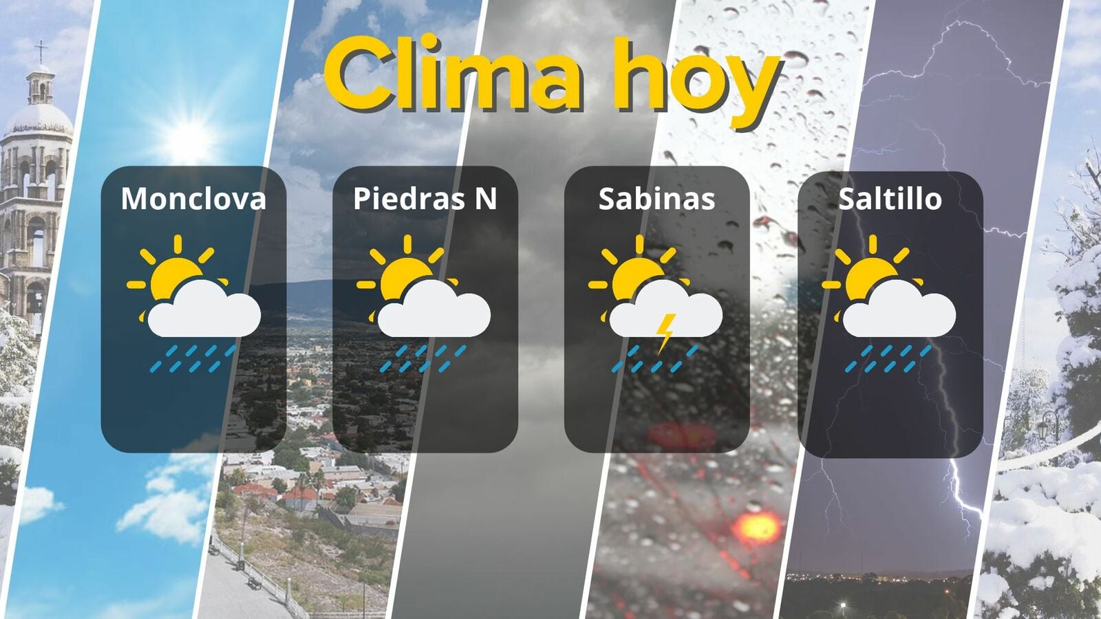 Clima en Coahuila: pronostican lluvias y temperaturas de hasta 27 °C