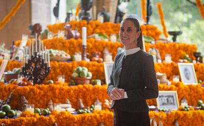 Sheinbaum toma descanso por Día de Muertos