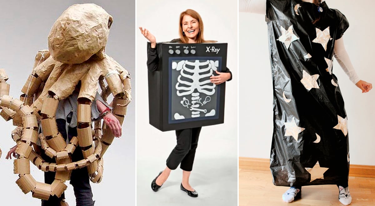 No necesitas comprar un traje: crea tu disfraz de Halloween con cosas de casa