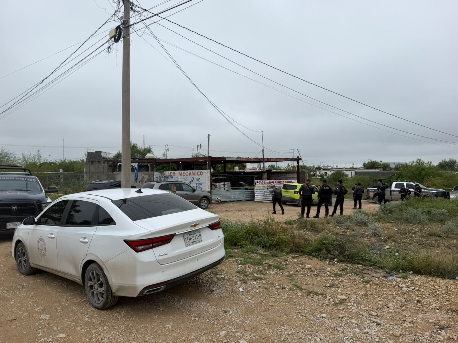 Investigan muerte de hombre localizado en un taller mecánico de Ciudad Acuña